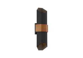 Sieninis lauko šviestuvas CHASM 3000K 9.5W QZ-CHASM-L-BKW